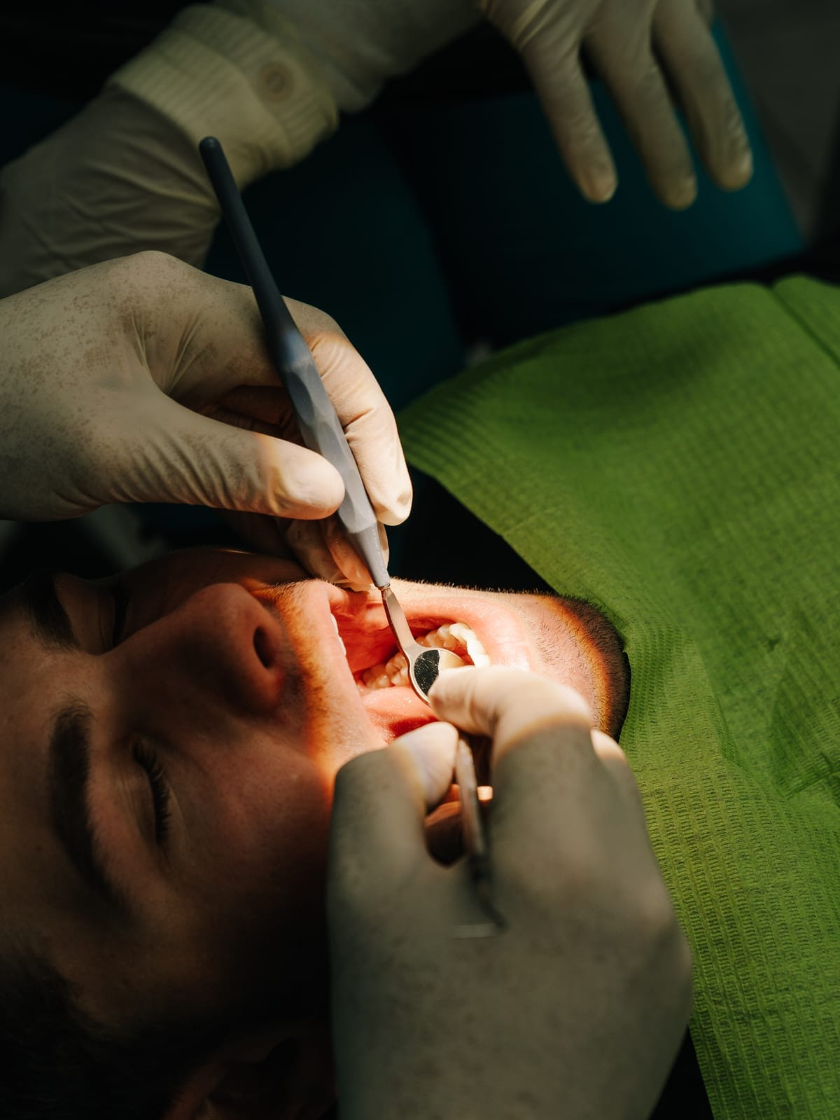 A patient receiving dental treatment at Smile Connection Dental Studio in Newlands, Pretoria
