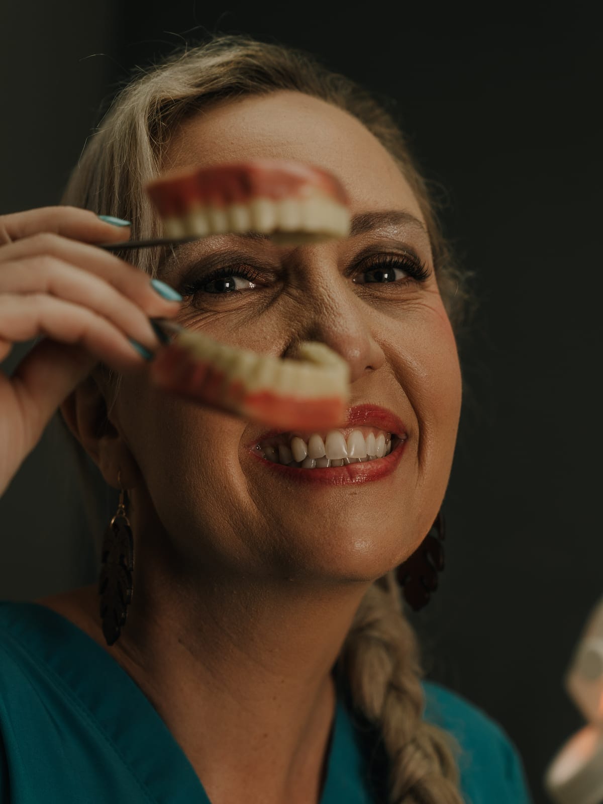A smiling patient with a bright, healthy smile at Smile Connection Dental Studio in Newlands, Pretoria